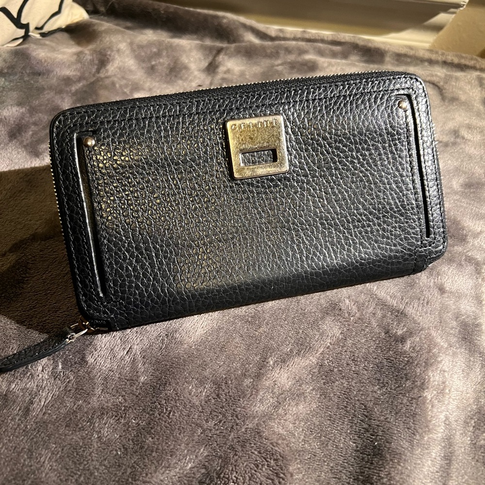Celine Wallet - Black leather - Picture 1 of 7